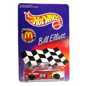 Hot Wheels McDonald's Racing Team BILL ELLIOTT toy car vintage MATTEL 1996, NEW